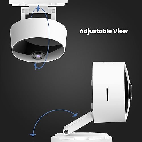 Miniatura 4 de Feit Electric Cámara de seguridad para interiores con detección de movimiento, visión nocturna de 30 pies, cabezal ajustable de 360, WiFi de 2.4