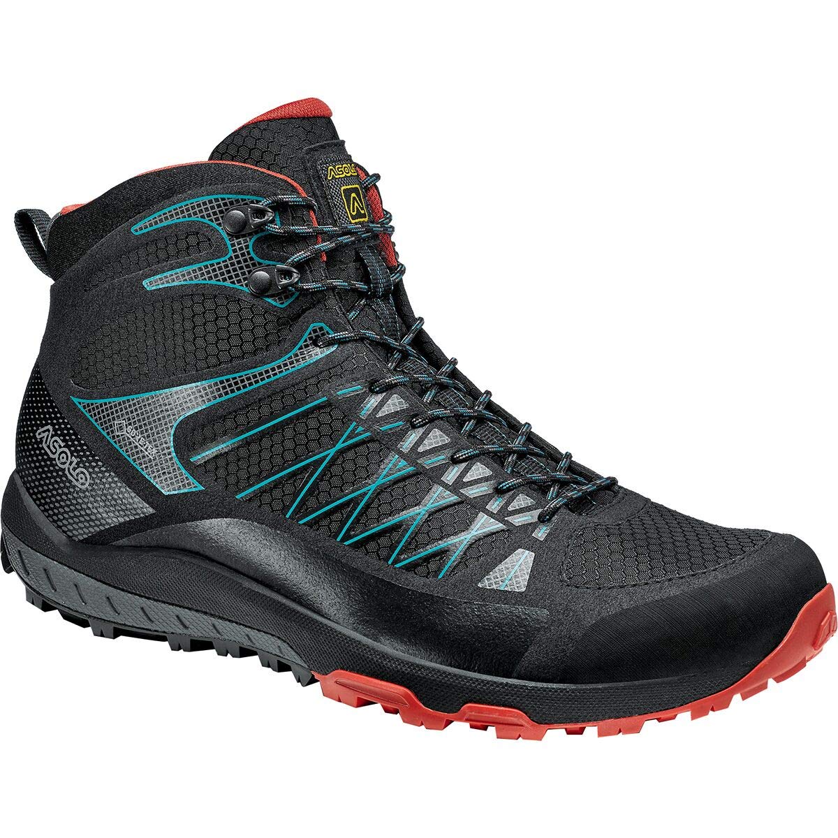 ASOLO Grid Mid GV Black/Red 10 D (M)