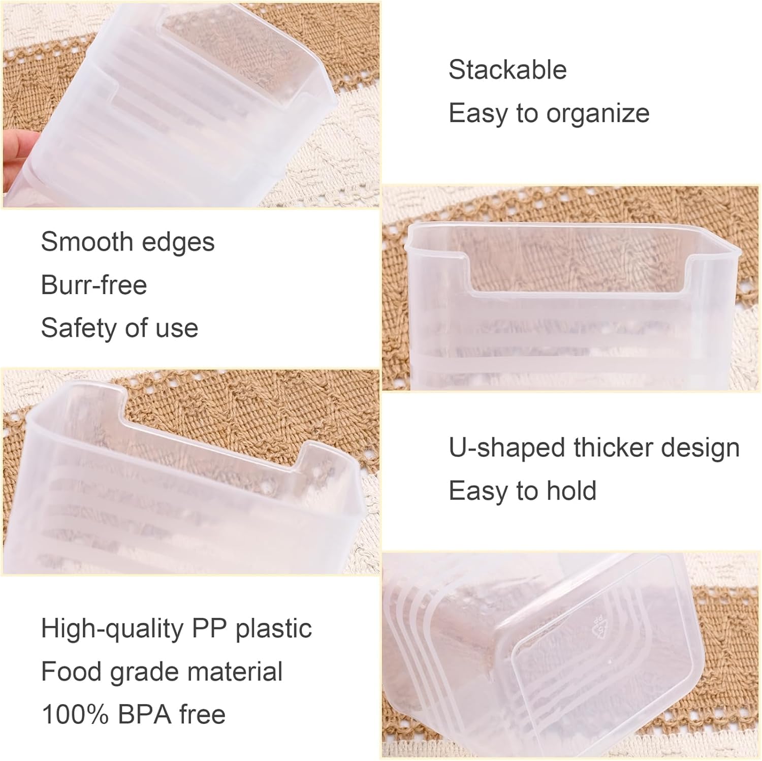 HOMAZE 6 Fridge storage containers multipurpose organizer for kitchen and fridge vegitables and fruits,space saving. 6 71zglT4fMVL. SL1500