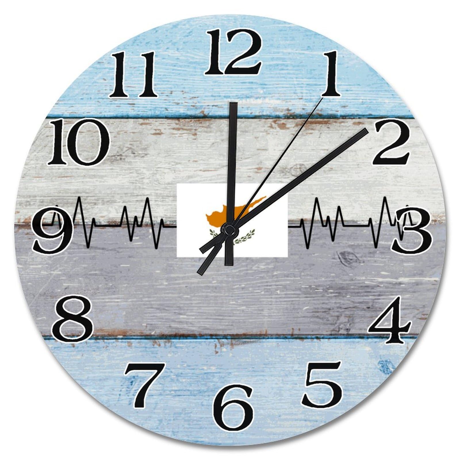 Horloge silencieuse Chypre sans tic-tac pour une chambre apaisée