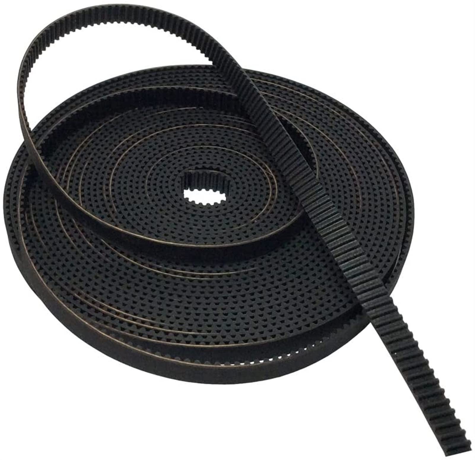 Lfang-Courroies de distribution 2GT Ceinture synchrone de courroie de synchronisation ouverte 2GT-6 Largeur 10 mm de polyuréthane acier PU GT2 Courroie de synchronisation Petite imprimante 3D 3D, Soli