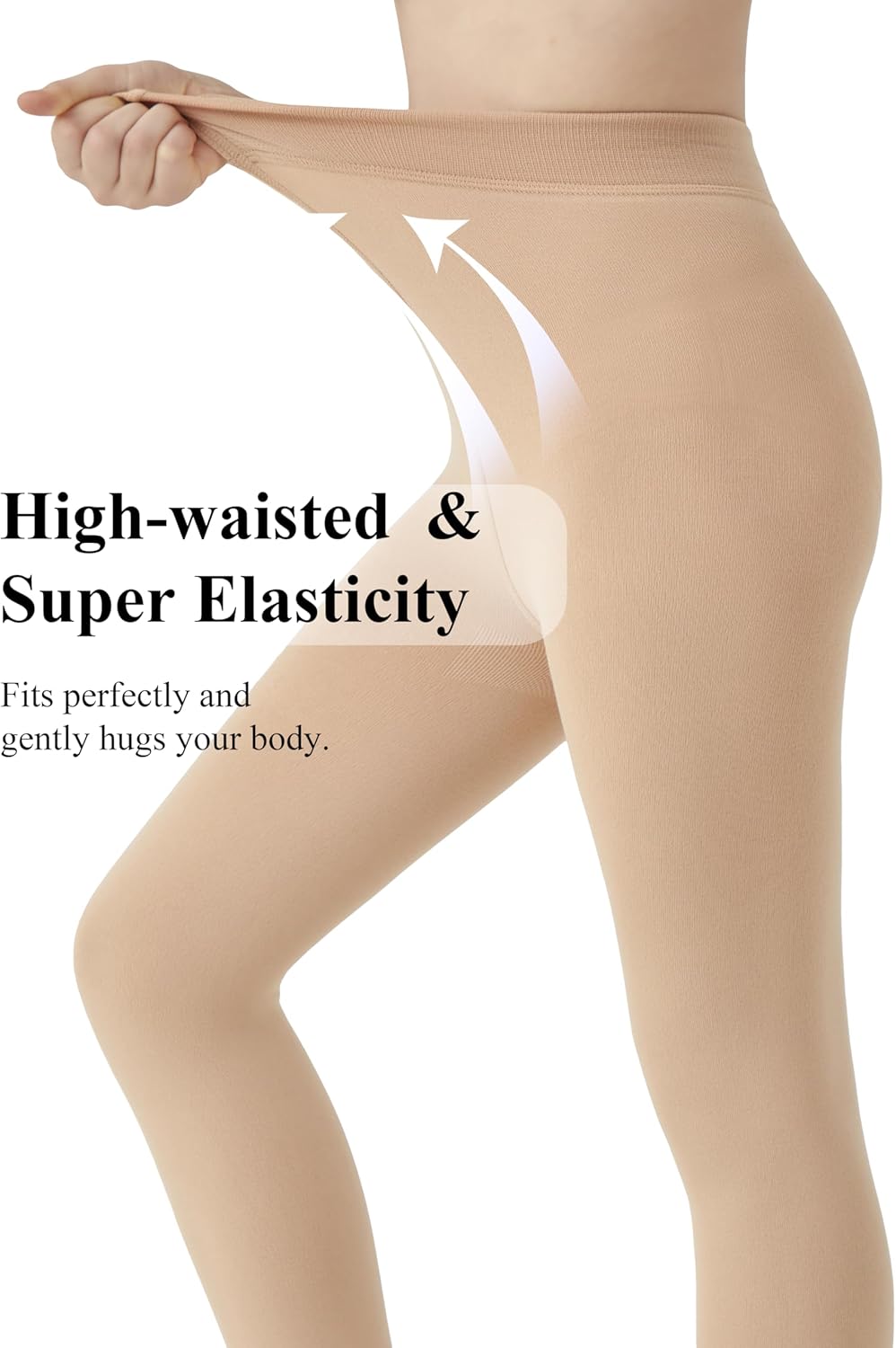 CozyWow Girls Winter Warm Fleece Lined Tights, Soft Thick Thermal Dance Tights for Kids - Image 2