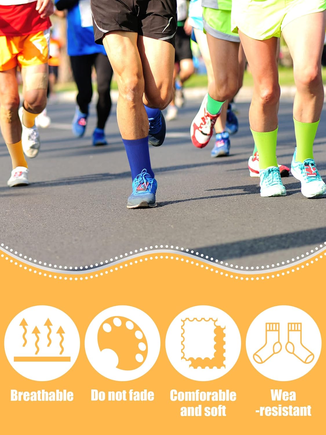 Yaomiao 20 Pairs Boys Solid Dress Socks Breathable Lightweight Cotton Crew Socks for Casual Athletic Boys Girls - Image 6