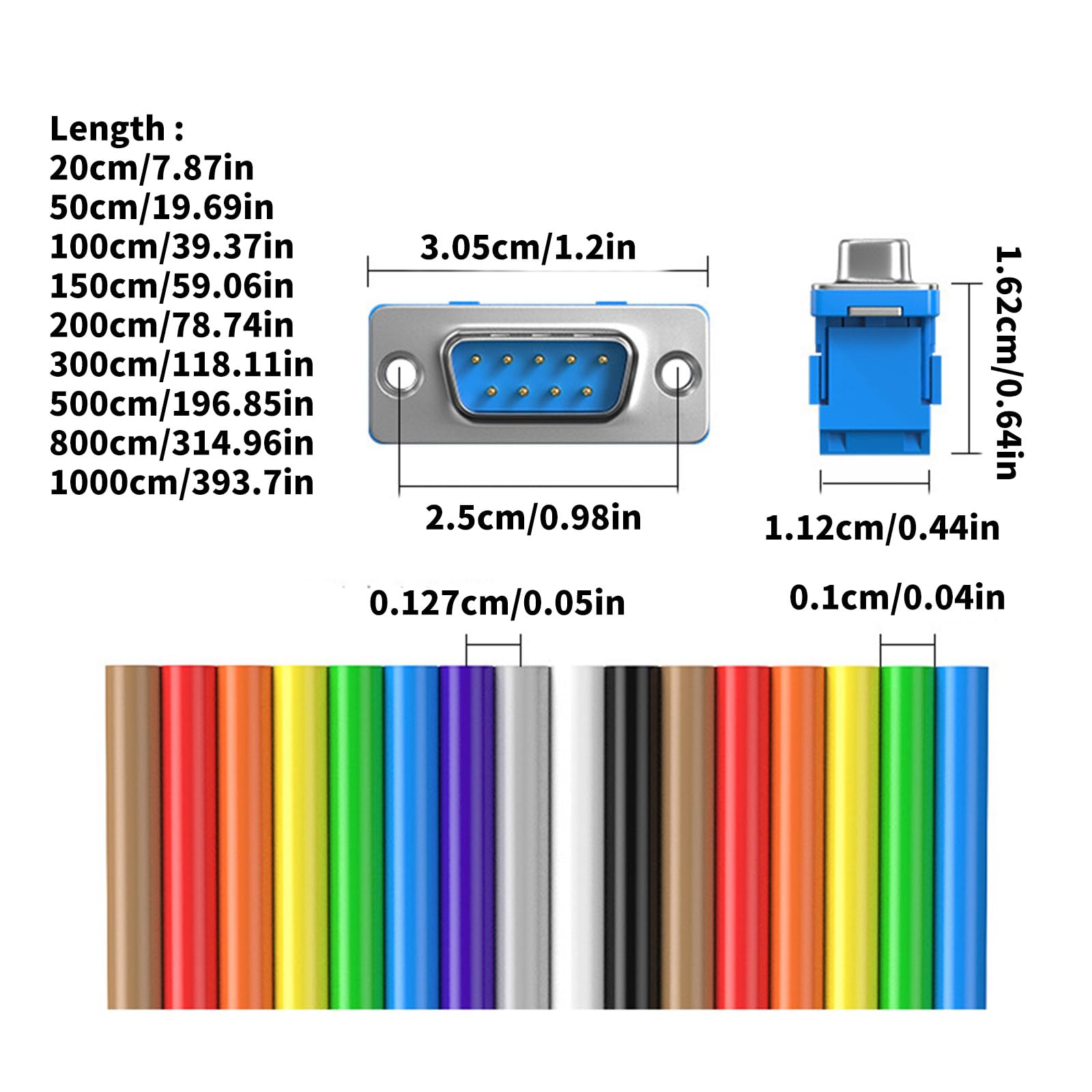 SZYDD Straight Through RS232 Serials Extension Cable 9Pin Male to Female Connecting Line for Peripherals Connectivitys Crimp Type Cable Data Cable