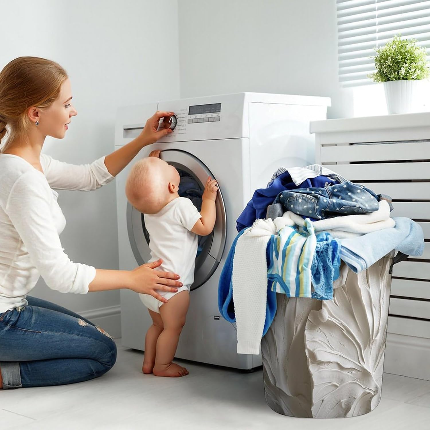 Laundry Basket with Handle Laundry Hamper Abstract Graphic Print Dirty Clothes Hamper Collapsible Folding Clothes Hamper Waterproof Laundry Baskets for Bathroom Laundry Bedroom Dorm