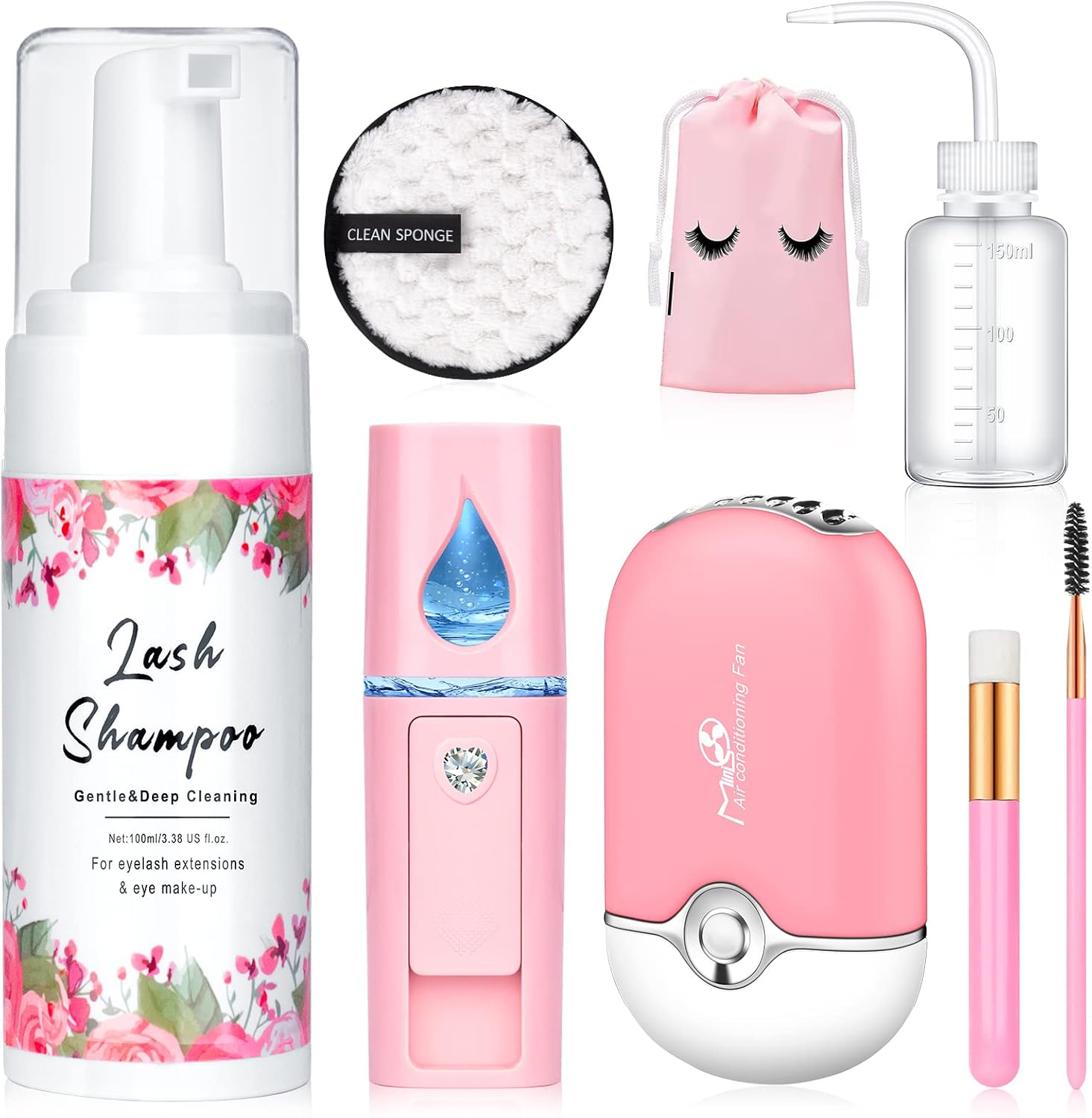 Guifizeiom Eyelash Extension Cleaning Kit and Aftercare Set