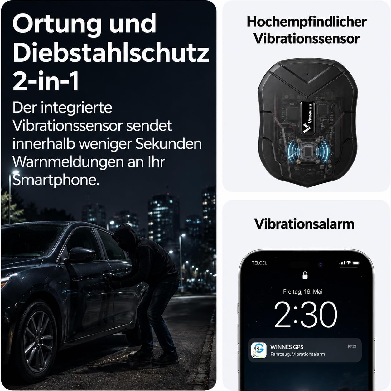 4G LTE GPS Tracker,GPS Tracker Auto 10000mAh 80 Tage Standby Starker Magnet Wasserdicht Tracker und Anti Lost GPS Locator für Fahrzeug Auto Boot LKW Echtzeit Tracking Gerät GPS Ortung