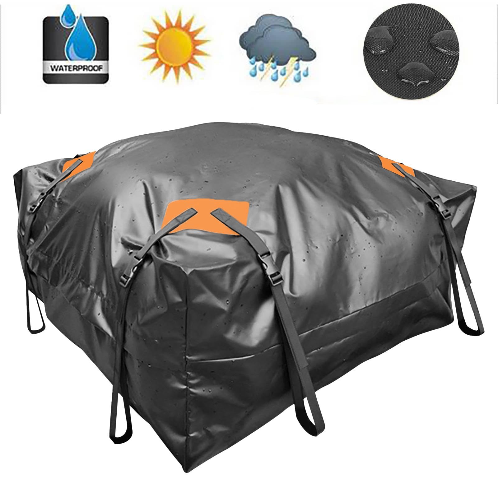 Dachtransporter Ladungsträger Dachgepäckträger | wasserdichte Gepäcktasche | für Autodachträger | Stabile weiche Halterungen Gepäckbox Gepäckbox für