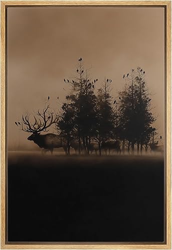 Miniatura 17 de wall26 Lienzo Enmarcado Impreso Arte de Pared Boho Amanecer Naranja Sobre Montañas Rosas y Rojas Naturaleza Ilustraciones Abstractas Minimalismo