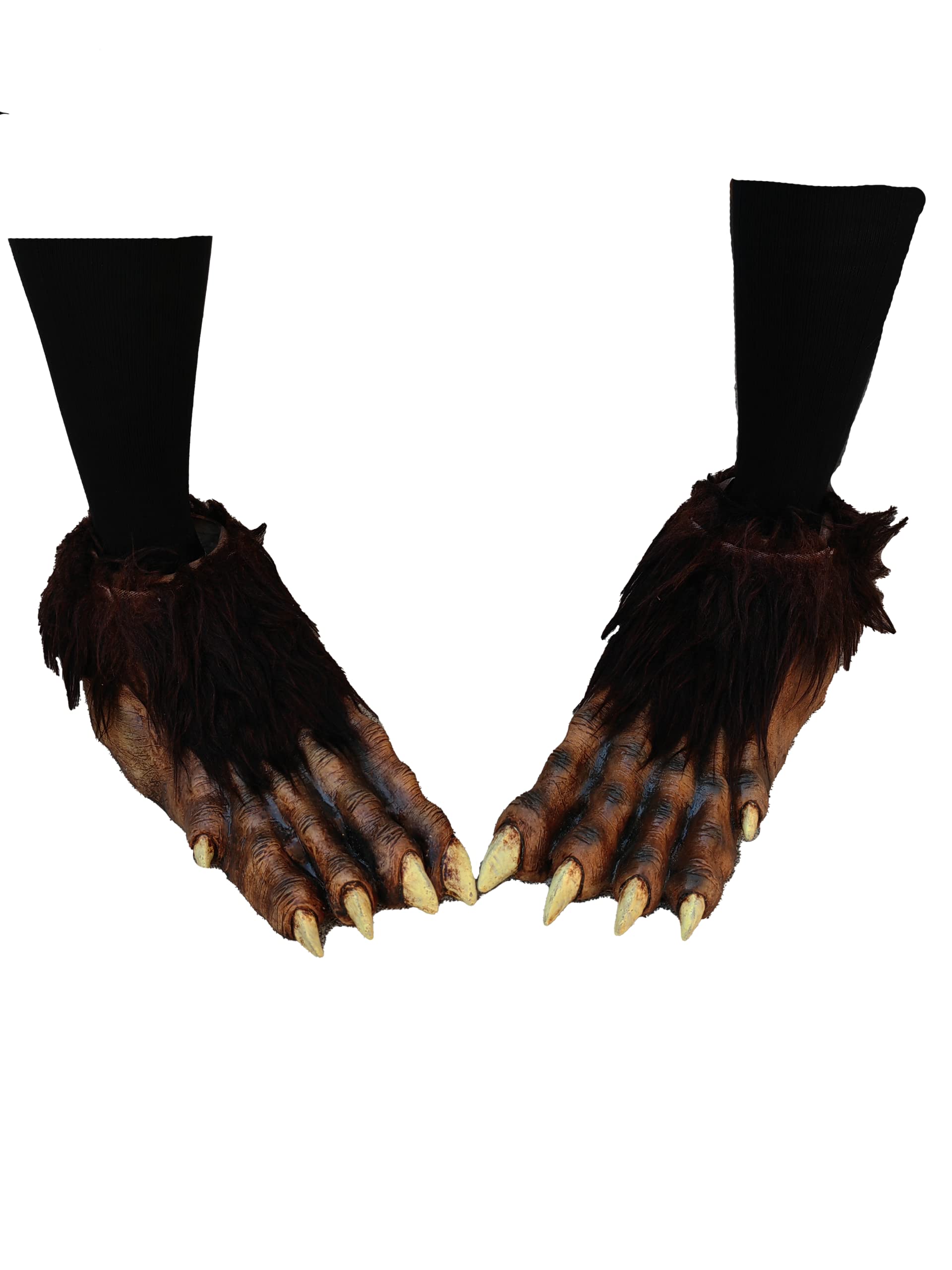 Ghoulish Productions Wolf Feet Deluxe Camicia, caffè, 40 Unisex-Adulto
