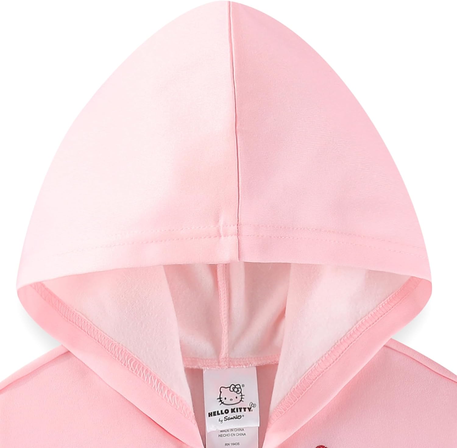 Hello Kitty Sanrio Girls Full Zip Up Hoodie for Toddler and Big Kids - Image 7