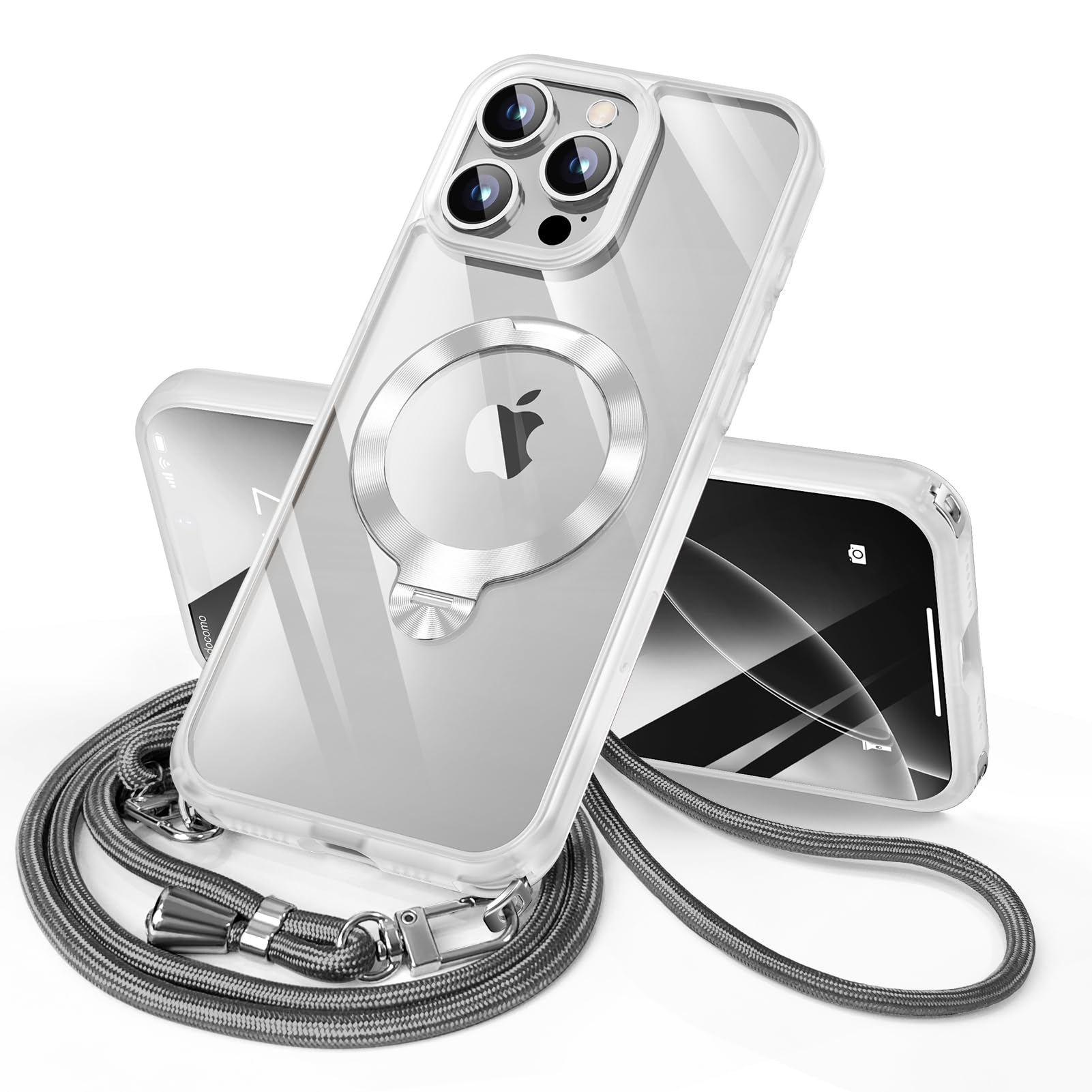 Amazon.co.jp: iPhone 15 Pro 用 ケース ダブルリング付き ショルダー