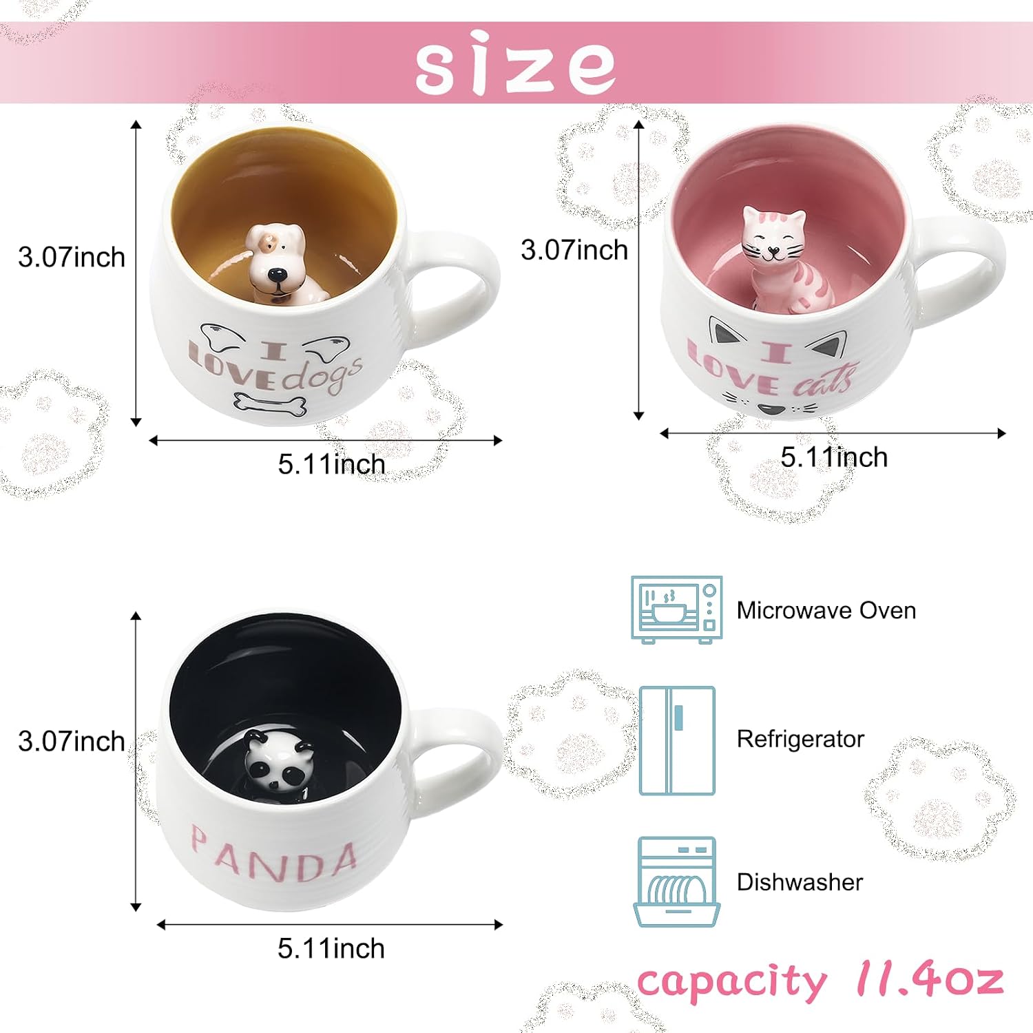 Dog Mug Novelty Coffee Mugs Unique Novelty Birthday Gifts for Dog Lovers image 2