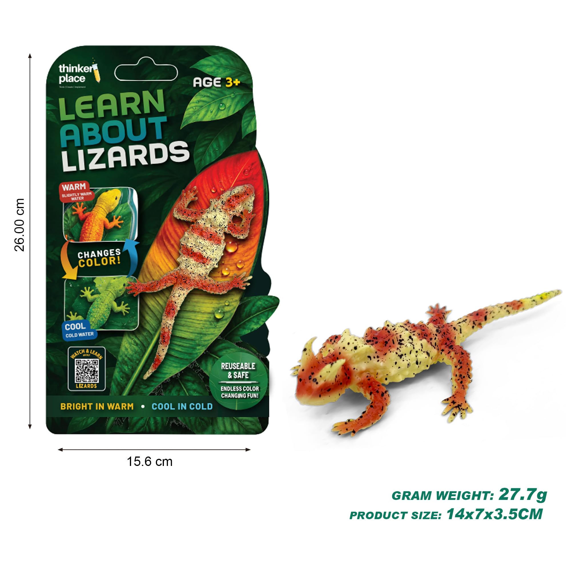 ThinkerPlace Thorny Devil Learn About Lizards TPR Stretchy