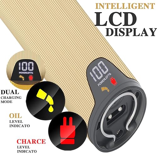 Miniatura 4 de KEMEI Cortadora de pelo profesional para hombres, cortadora de pelo profesional, recortadora de barba, inalámbrico, recargable, kit de aseo con 6