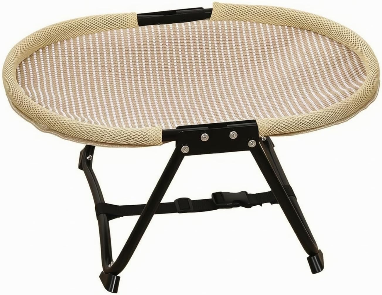 Compact Folding Pet Bed | No-Assembly Instant Setup, Elevated Pet Cot, Portable, for Outdoor, Indoor, Small Pets, Dogs, Linen