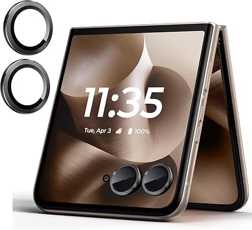 Paquete de 2 protectores de lente de cámara para Motorola Razr 60 Ultra/Motorola Razr Ultra 2025, resistentes a los arañazos, claridad HD,