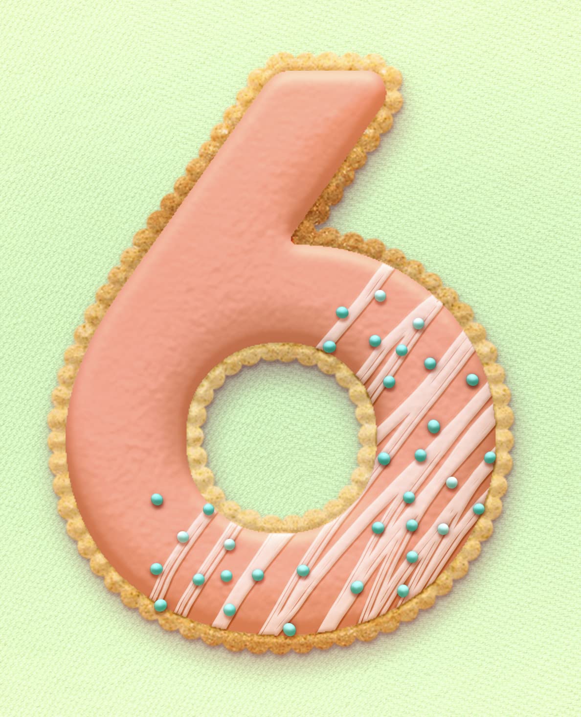 Number Six Cookie Cutters- Stainless Steel by Sweet Cookie Crumbs