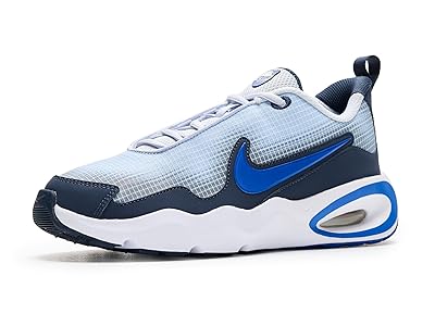 Nike Kids Air Max Nova (Big Kid) Kids Shoes Football Grey/Hyper Royal/Thunder Blue : 4 Big Kid M, Textile