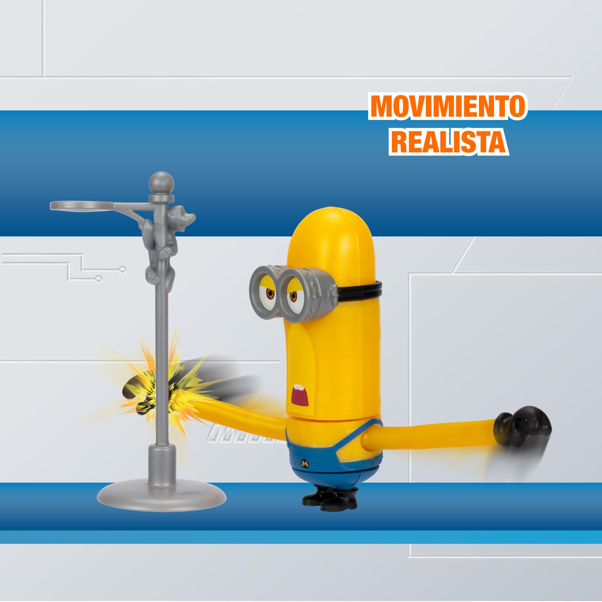 DM4 Despicable Me 4, figurka Minion Tim, figurka akcji, w tym unikalny dodatek mojego ulubionego złoczyńcy, rozmiar 10 cm, wiek 3 lat, gwiazda (MN403200)