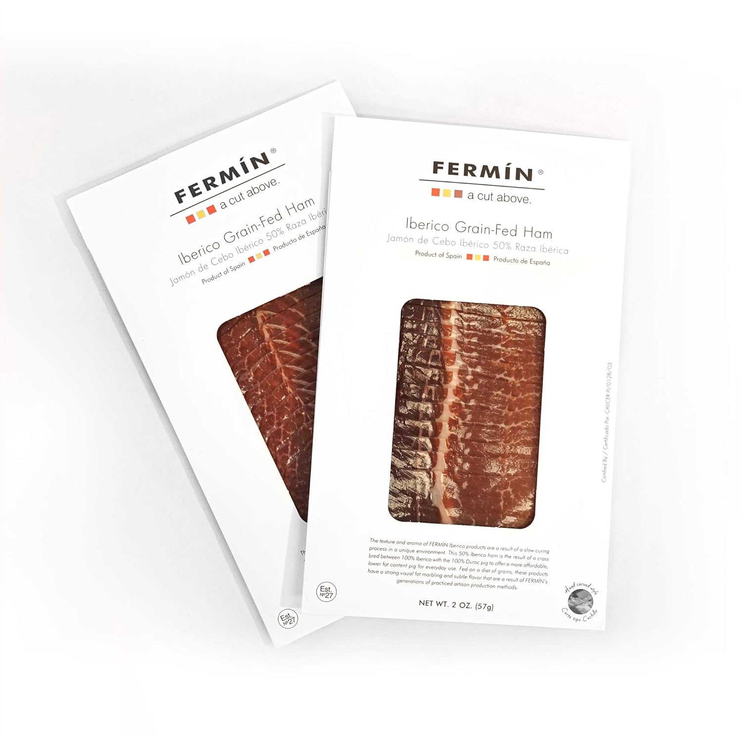 Fermin Jamon Iberico Sliced Ham – 2 oz (Pack of 2) | Authentic Spanish Iberico Ham