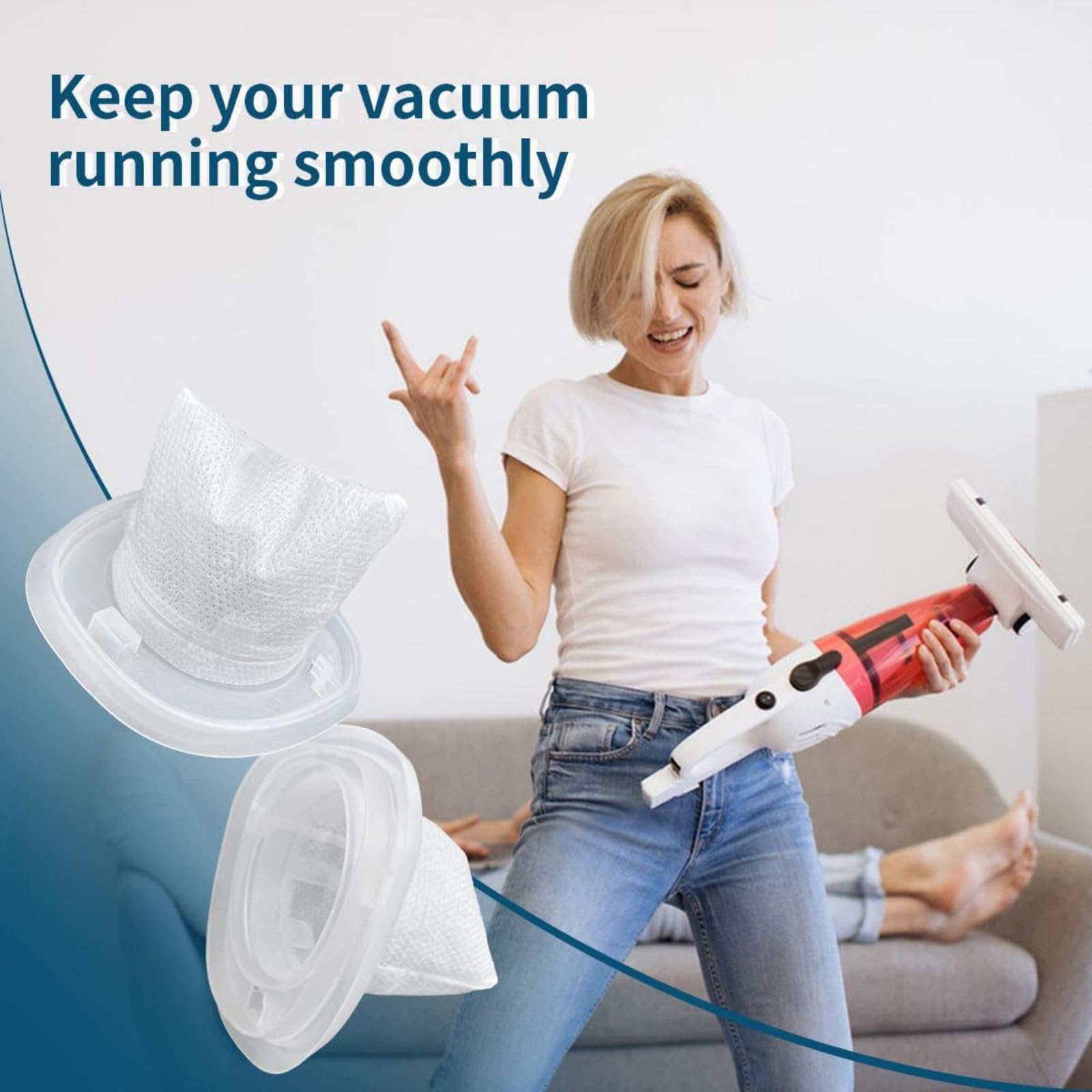 3Pcs Handheld Vacuum Filter Replacement, Washable and Reusable Filter for Black&Decker Dustbuster Handheld Vacuum