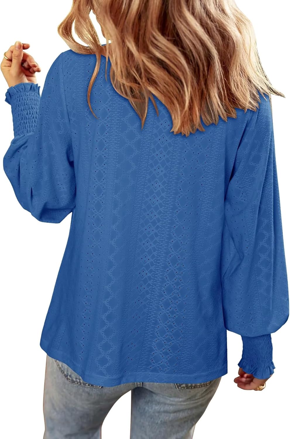 Magritta Womens Long Sleeve Casual Tunic Tops 2025 Winter Loose Dressy Shirts V Neck Flare Blouses - Image 4