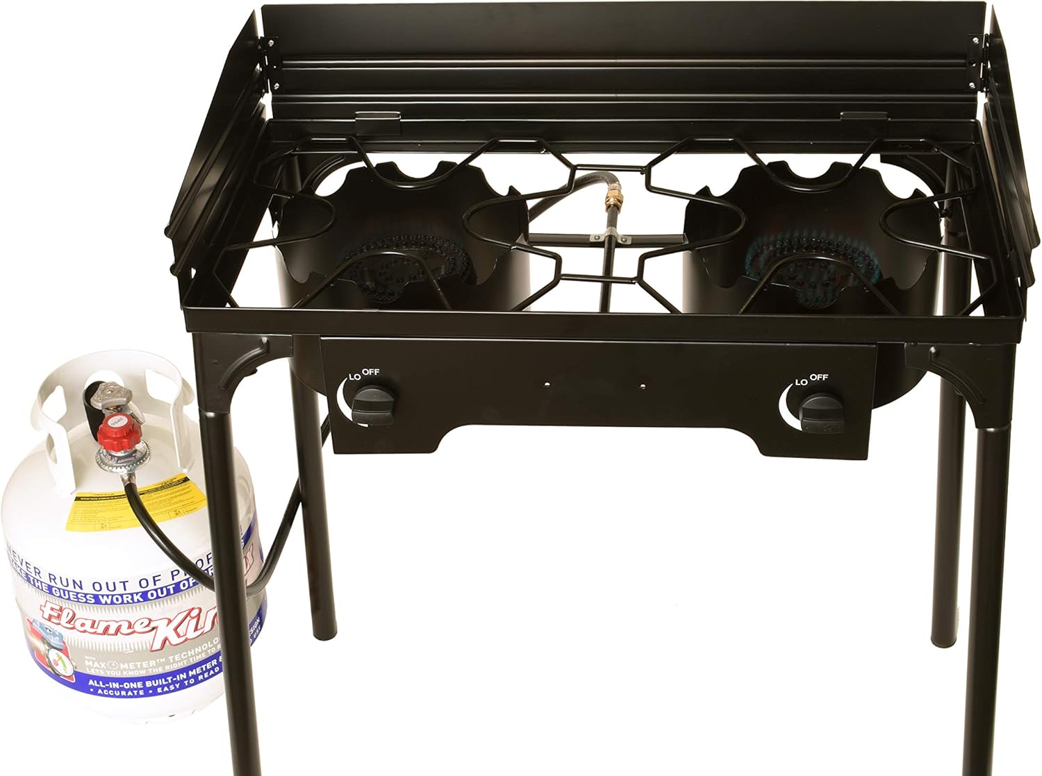 Buy Flame King Outdoor Propane Double Dual Burner Stove Camp Cooker