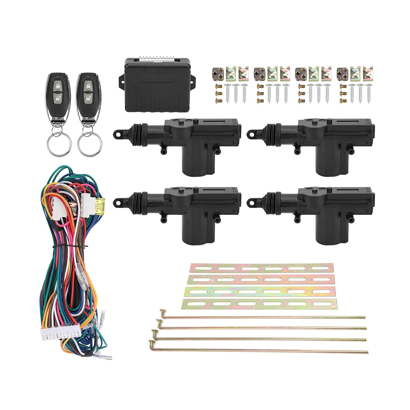 Zentralverriegelung Satz mit Fernbedienung, Keyless Entry System 12V LED Anzeige 2 Controller