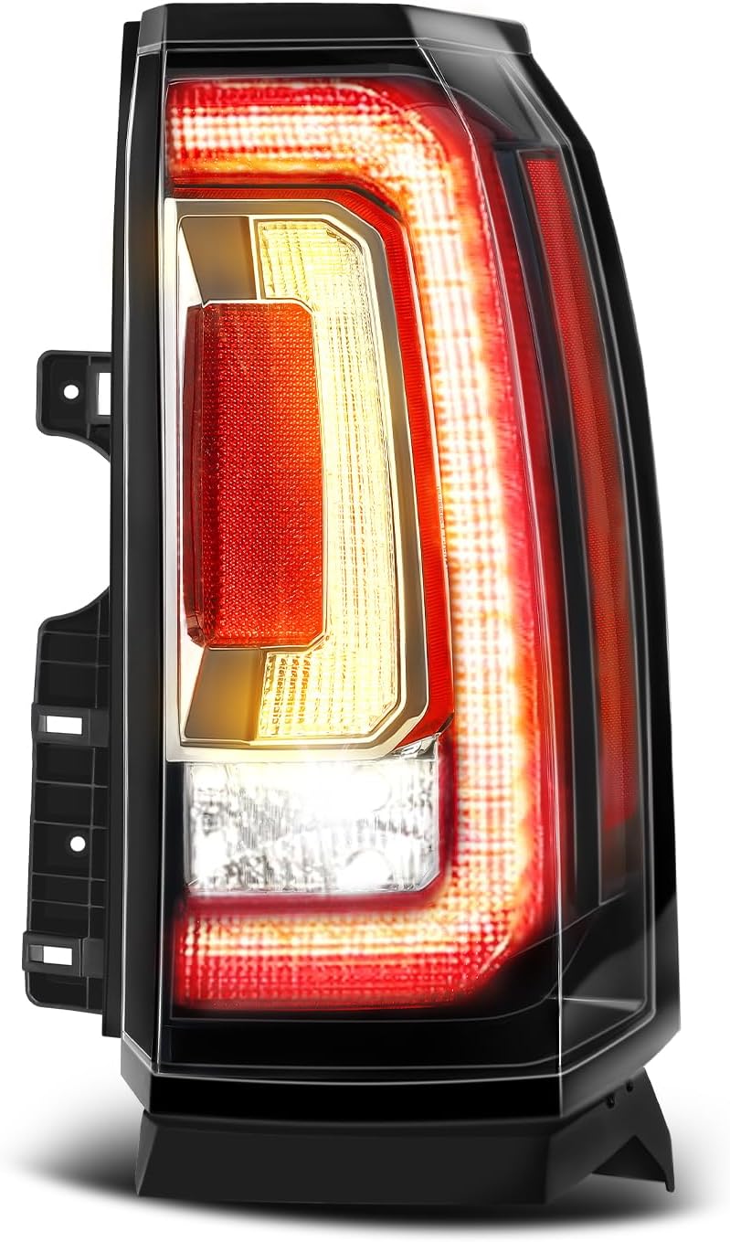 LED Tail Light Assembly Compatible With 2015 2016 2017 2018 2019 2020 GMC Yukon/Yukon XL Replacement Rear Brake Lamp (Passenger Side)