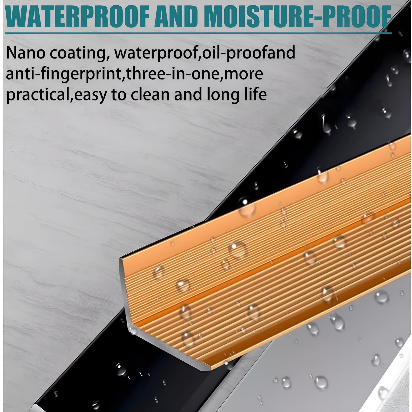 Protector de borde de aluminio para esquinas de 90 cm x 3 piezas, protección de pared para hogares y oficinas, evita daños, arañazos, fácil instalación (Eisengrau, 10 x 40 mm)