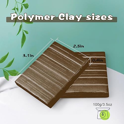 Miniatura 5 de ifergoo Arcilla polimérica, 3.53 oz (3.53 onzas) de arcilla modelo horneada para esculpir, bricolaje, creación artística y proyectos escolares,