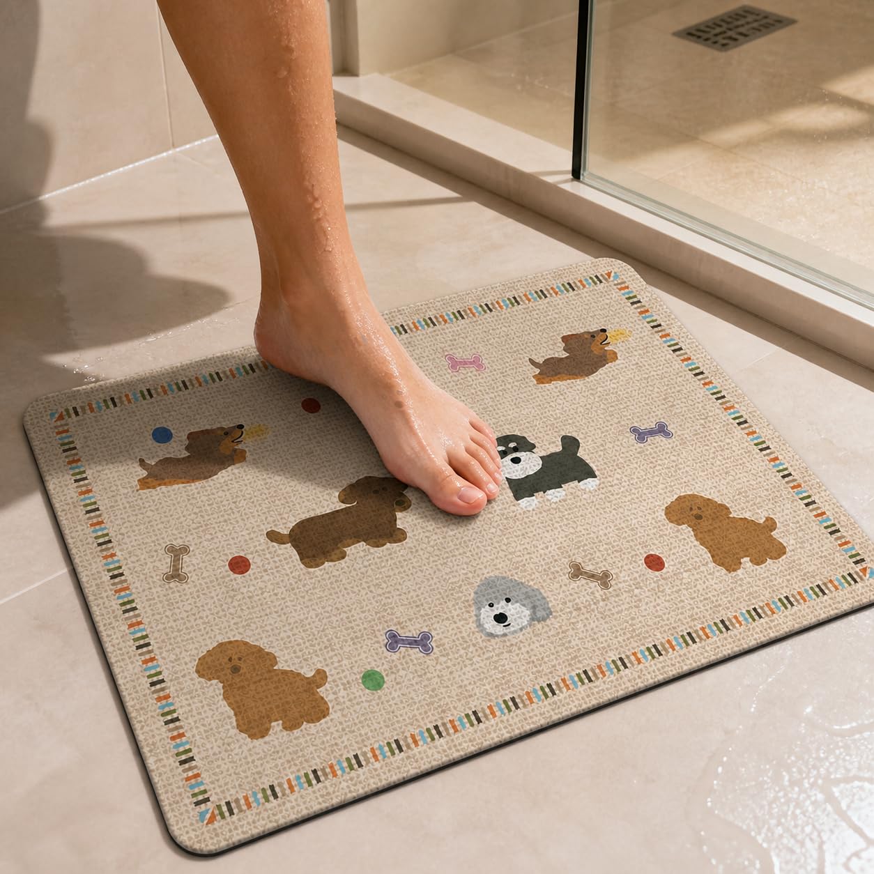 Tapis Bain Séchage Antidérapant, 60 * 90cm