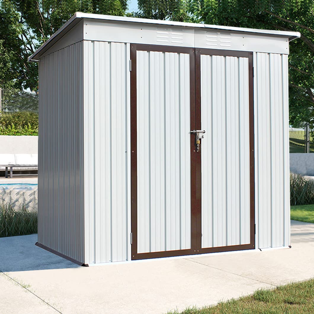 Buy Storage Shed,6 X 4 Ft Outdoor Metal Storage Shed, Small shed