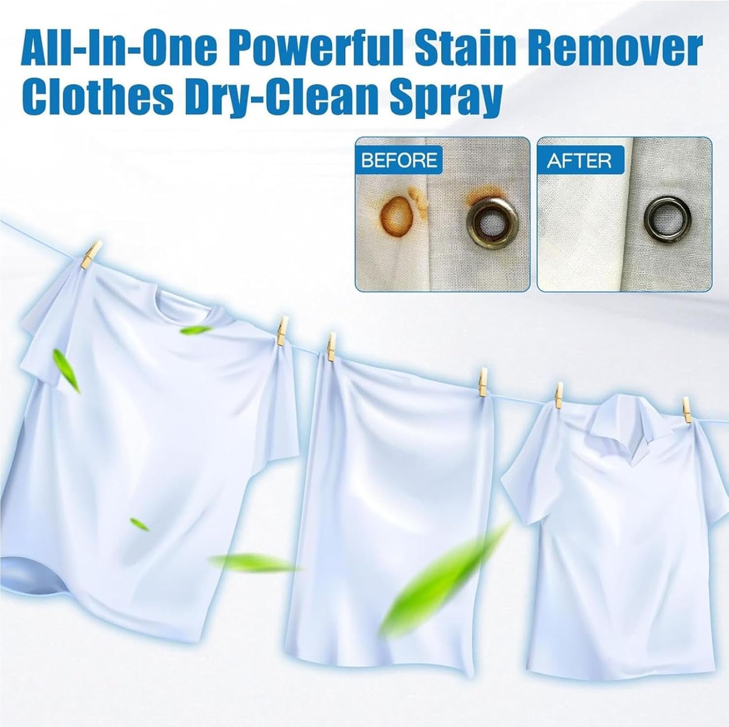 Sowhatahow Quitamanchas, emulsionante no iónico para eliminar manchas de lavandería, removedor de manchas para ropa Sowhathow, potente removedor de manchas en aerosol para limpieza en seco (5