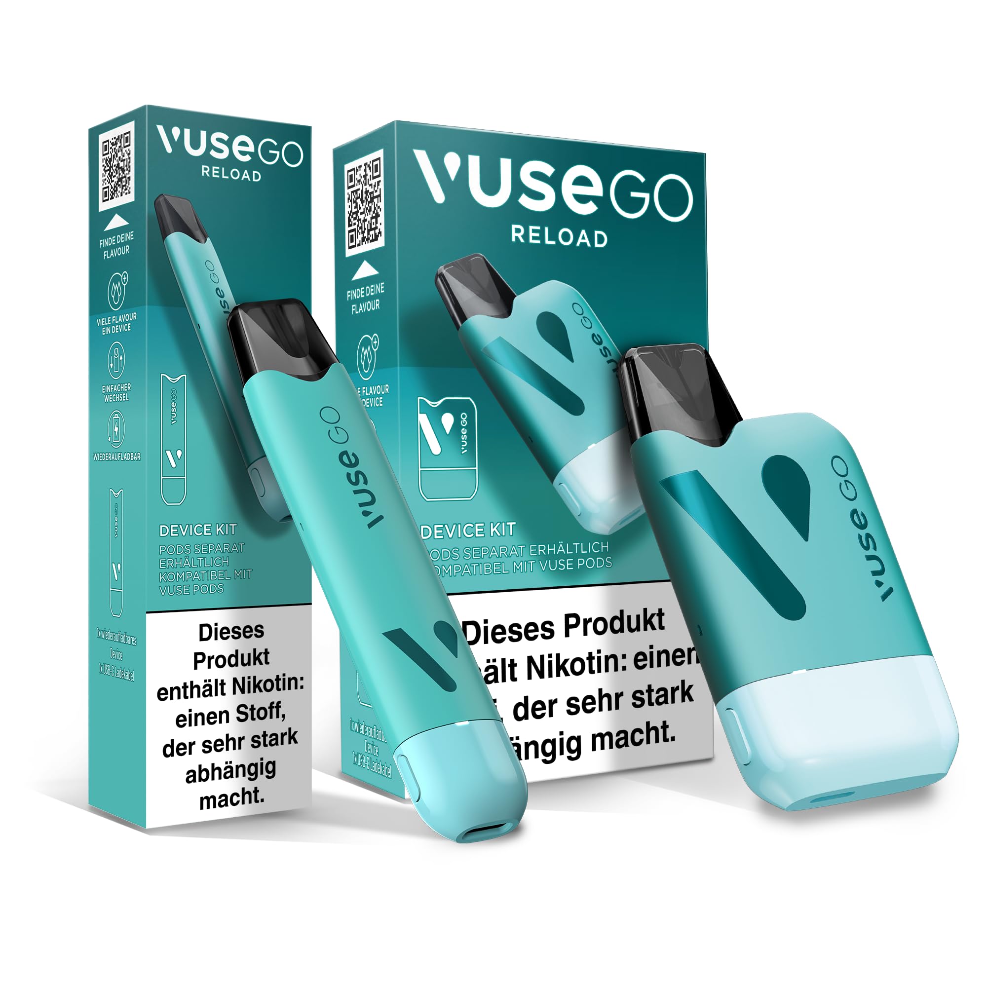 vuse go mini Vuse Go Reload Aqua Rechargeable Box Vape main image 1