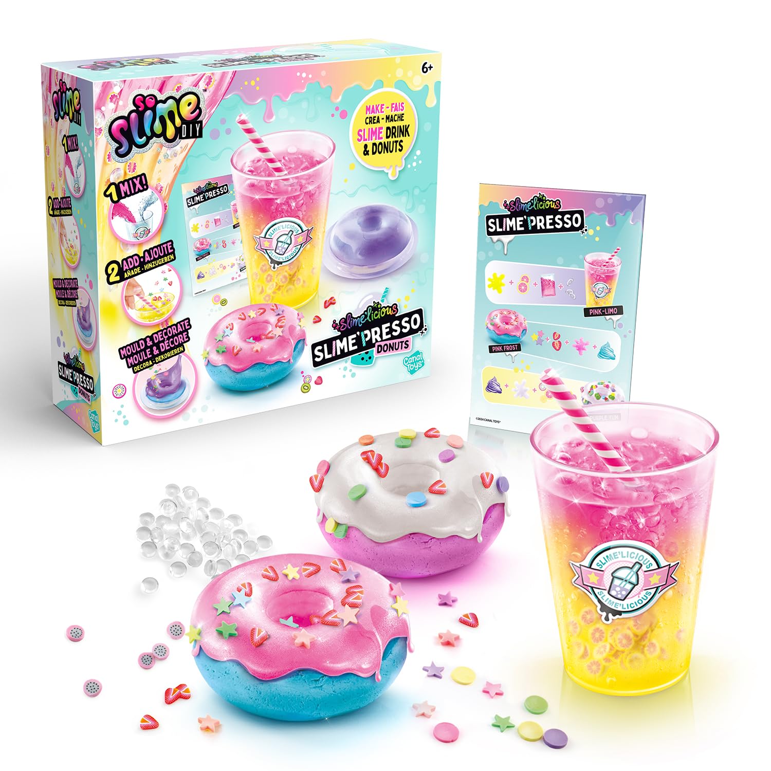 Canal ToysSlime'Presso - Make and Customise your DIY Slime Donuts - SSC 257, Blue