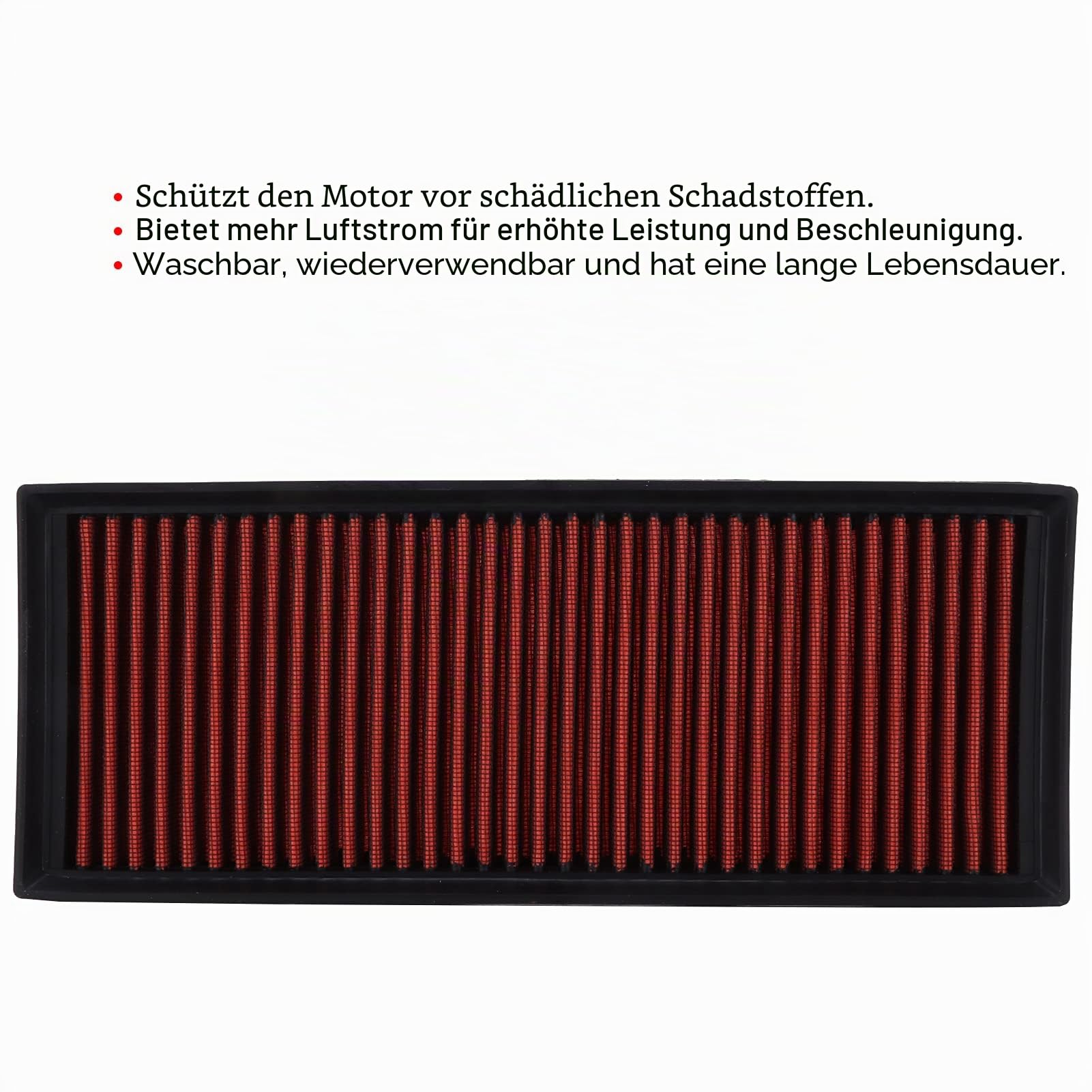K&N 33-2865 Luftfilter, Waschbar, Wiederverwendbar, Ersatzfilter kompatibel mit A3 Q3 TT Executive, 1K0-129-620D