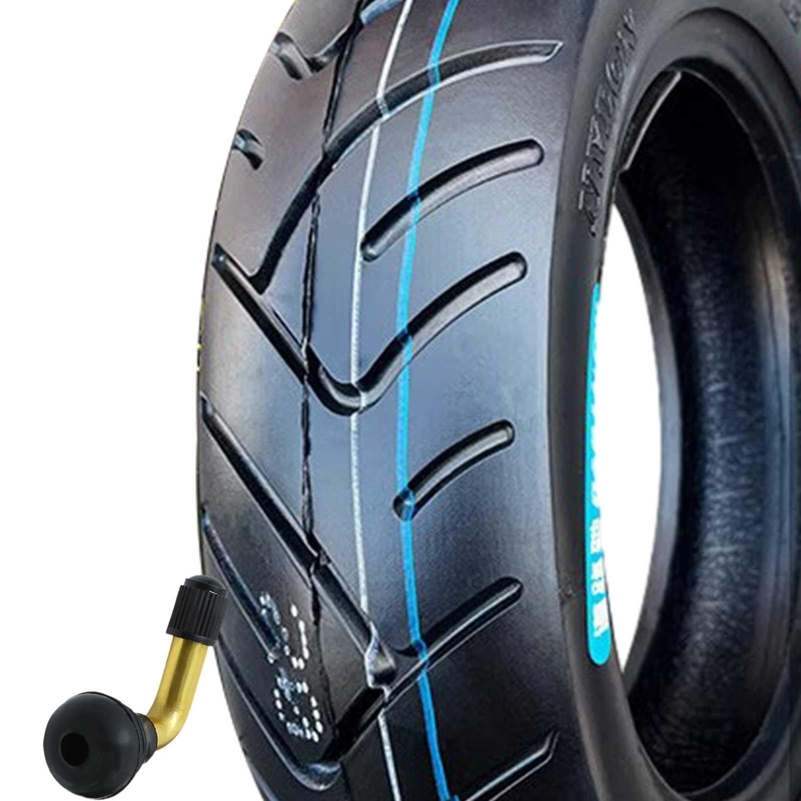 100/80-10 Opona Motocyklowa Tubeless, 100/80/10 Przednia i Tylna, Wysoka Przyczepność, Odporna na Przebicia i Pęknięcia, Idealna do Jazdy Miejskiej i Codziennej