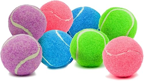 Mini pelotas de tenis para perros de 1.5 pulgadas, sin chirridos, para razas pequeñas y cachorros, juguete interactivo extra pequeño para lanzador