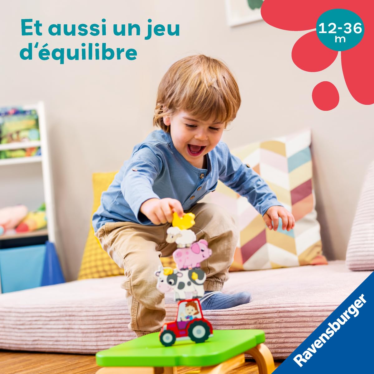 Ravensburger Puzzle en Bois aimanté A la Ferme Jouet bébé dès 1 an