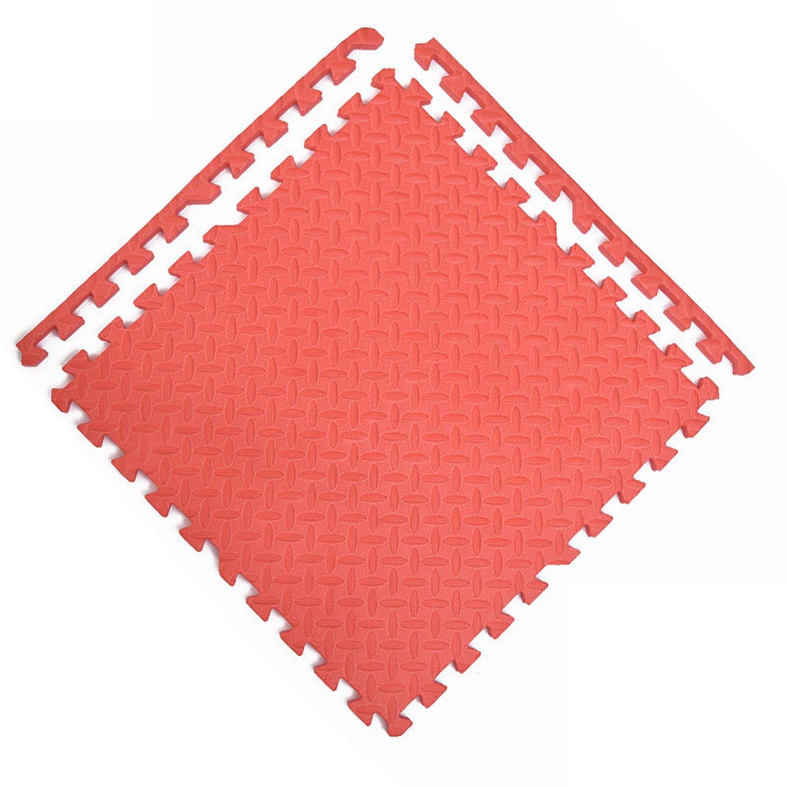 Tappetino Puzzle Eva 4 Pezzi, Tappeto in Schiuma Ad Incastro per Fitness Sport Palestra Yoga Pilates Ginnastica, Materassino Allenamento Tatami, Superficie Confortevole
