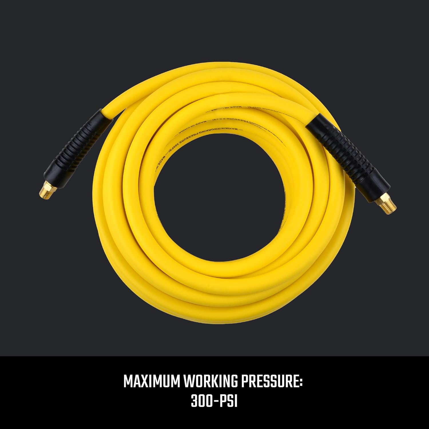 CRAFTSMAN 3/8-in x 50-ft Poly Hybrid Air Hose, 300 PSI, Lightweight Kink-Resistant w/Bend Restrictors