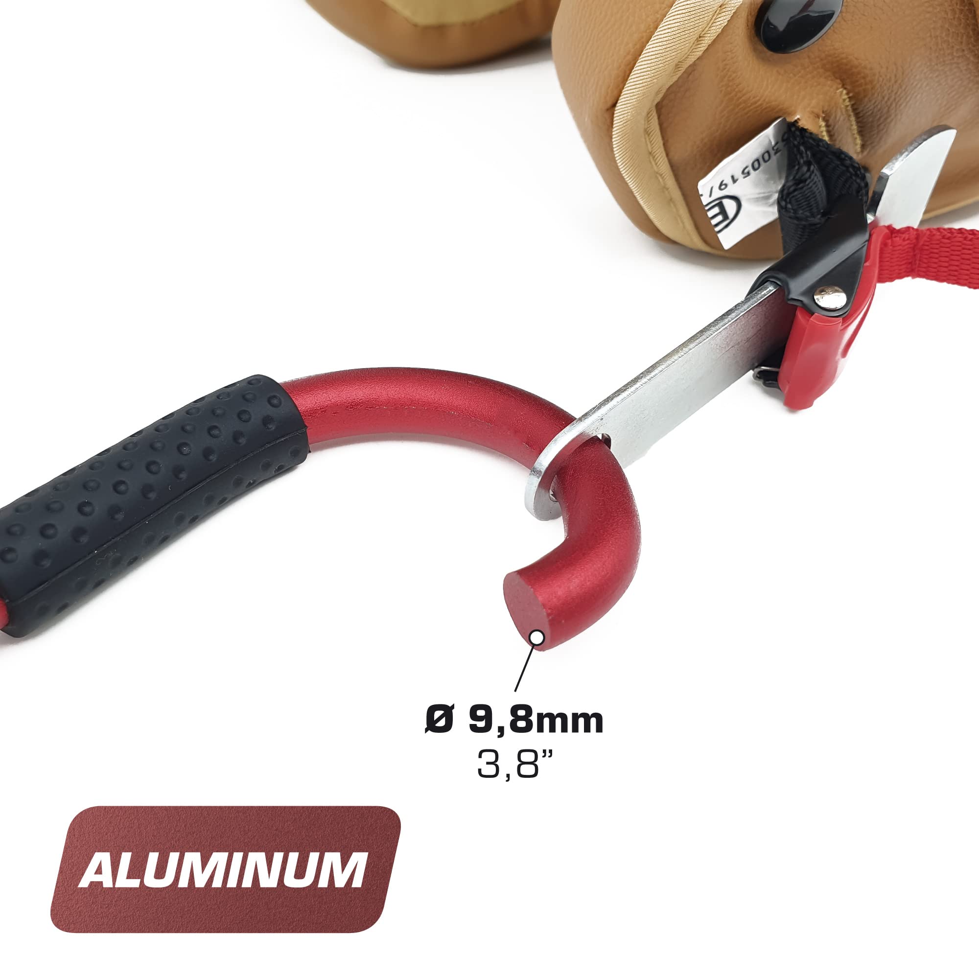 RADIKAL RK540R Cadenas Casque Moto Mousqueton Antivol, Serrure à Combinaison, Adaptateur T Boucle, Câble Sécurité Anti Vol a Code, Universel Vélo Électrique, Bagages, Attache Sac à Dos, Multifonction