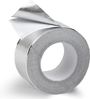 [30 Feet] High Temperature Tape – Aluminum Foil Tape for Metal, Plastic, & Glass – Heat Resistant Tape - 10 Yards, 0.15mm ...