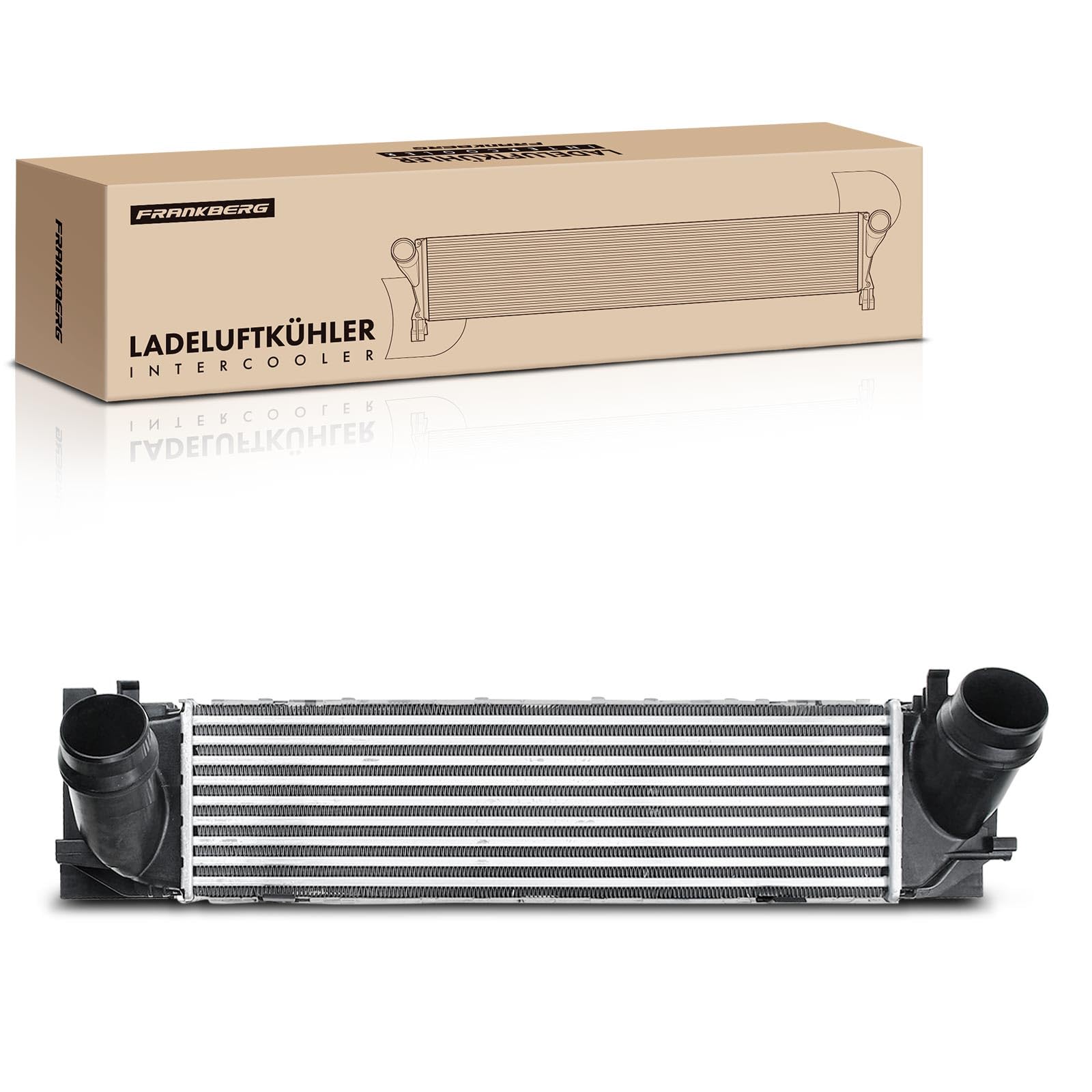 Frankberg 1 x turbo chłodnica powietrza do ładowania, kompatybilna z 1 serii F20, F21, 2010, dziś, serii 3, F30, F31, F80, 2011-2019, 4, F32, F33, F36, F82, F83, 2013, dzisiaj Replace# 17517606060606000000006000000176000 0530