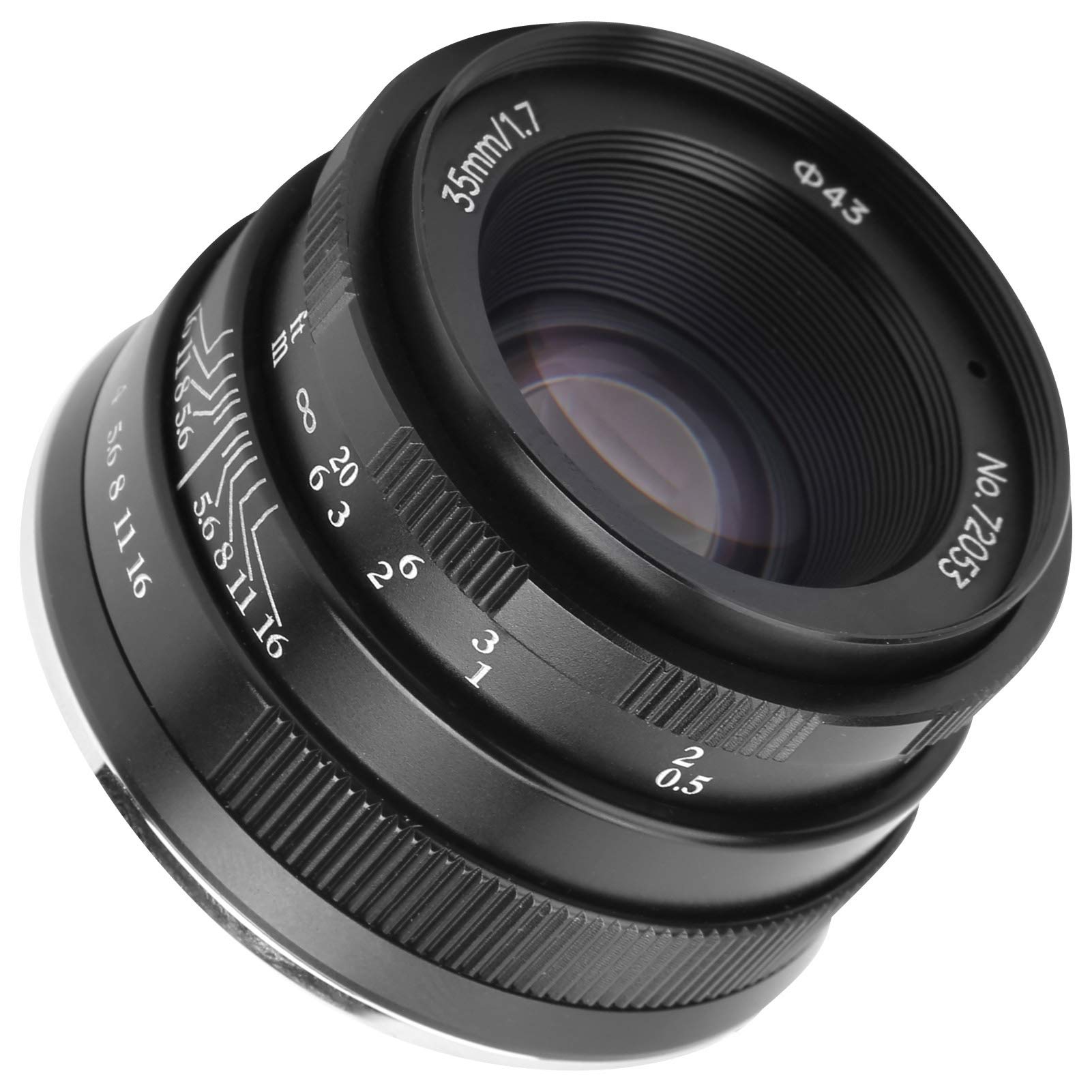 NEWYI 35mm F1.7 Objektiv Für Sony E-Mount – Manuelles Festbrennweitenobjektiv Für APS-C