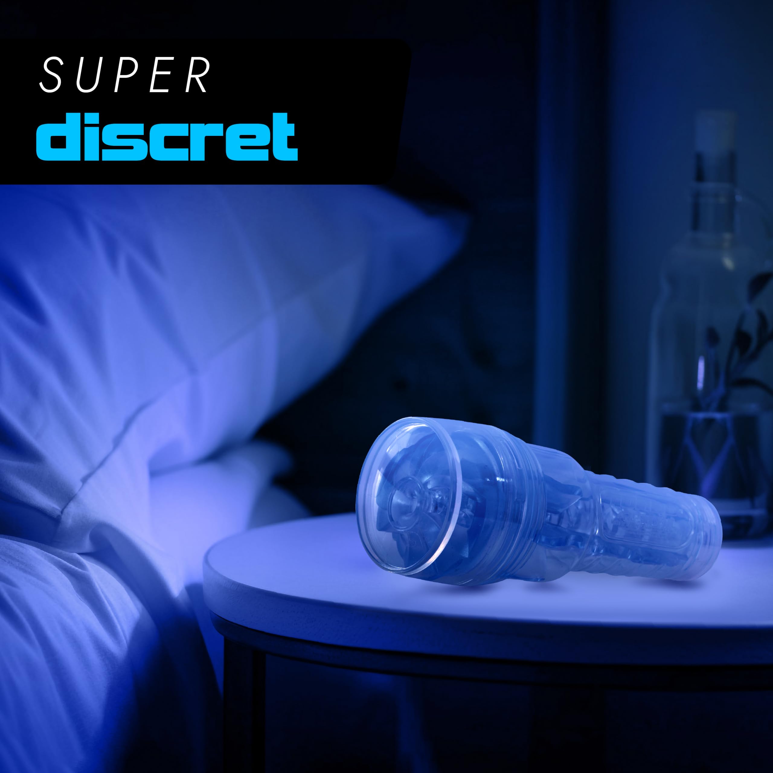 Fleshlight Turbo Thrust - Blue Ice - Masturbateur Homme Real Experience - Sensation Intense - Facile à Nettoyer