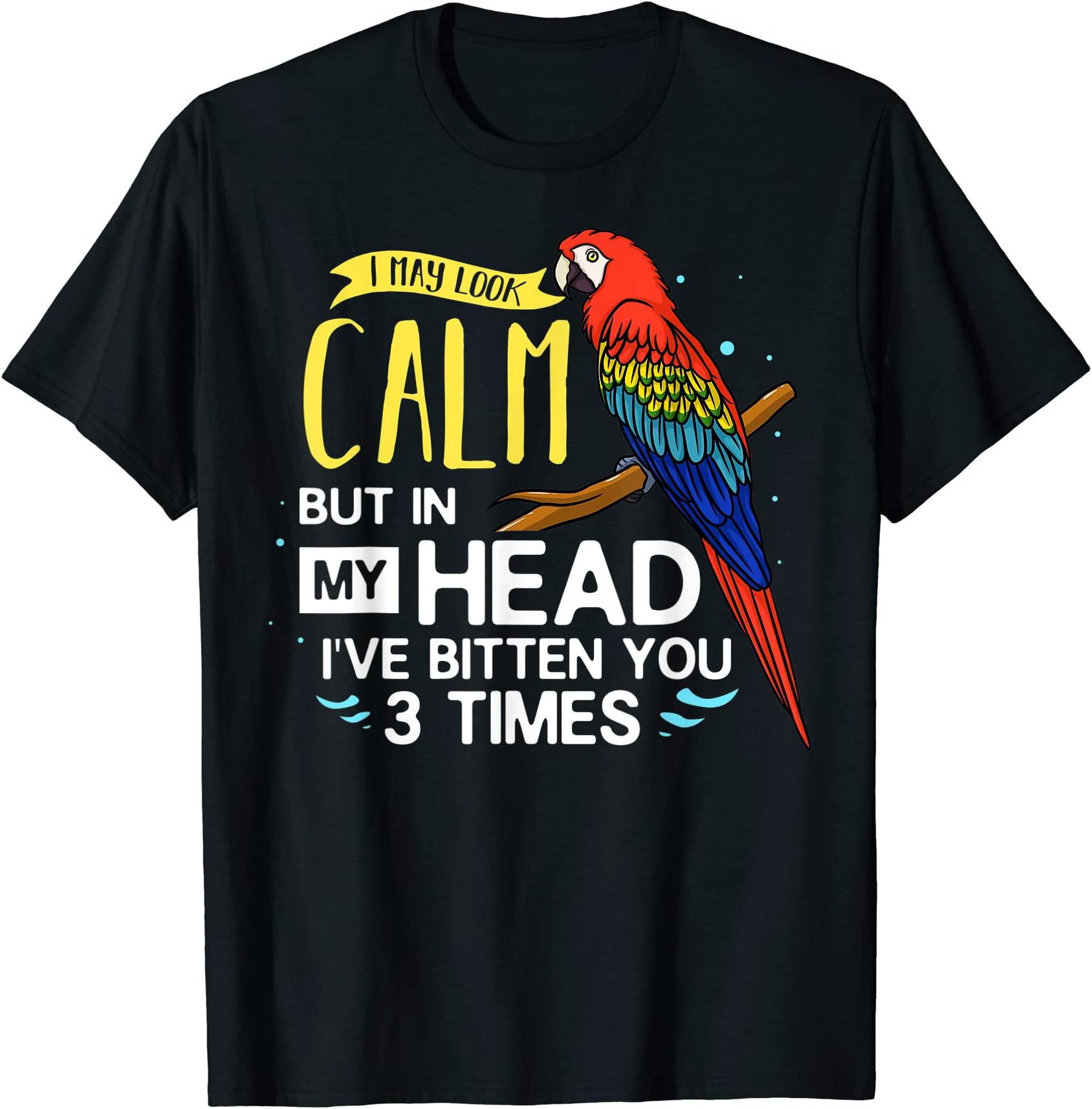 Macaw Bird Parrot Lover GiftsHyacinth Macaw Gift Scarlet Greenwing Bird Parrot T-Shirt