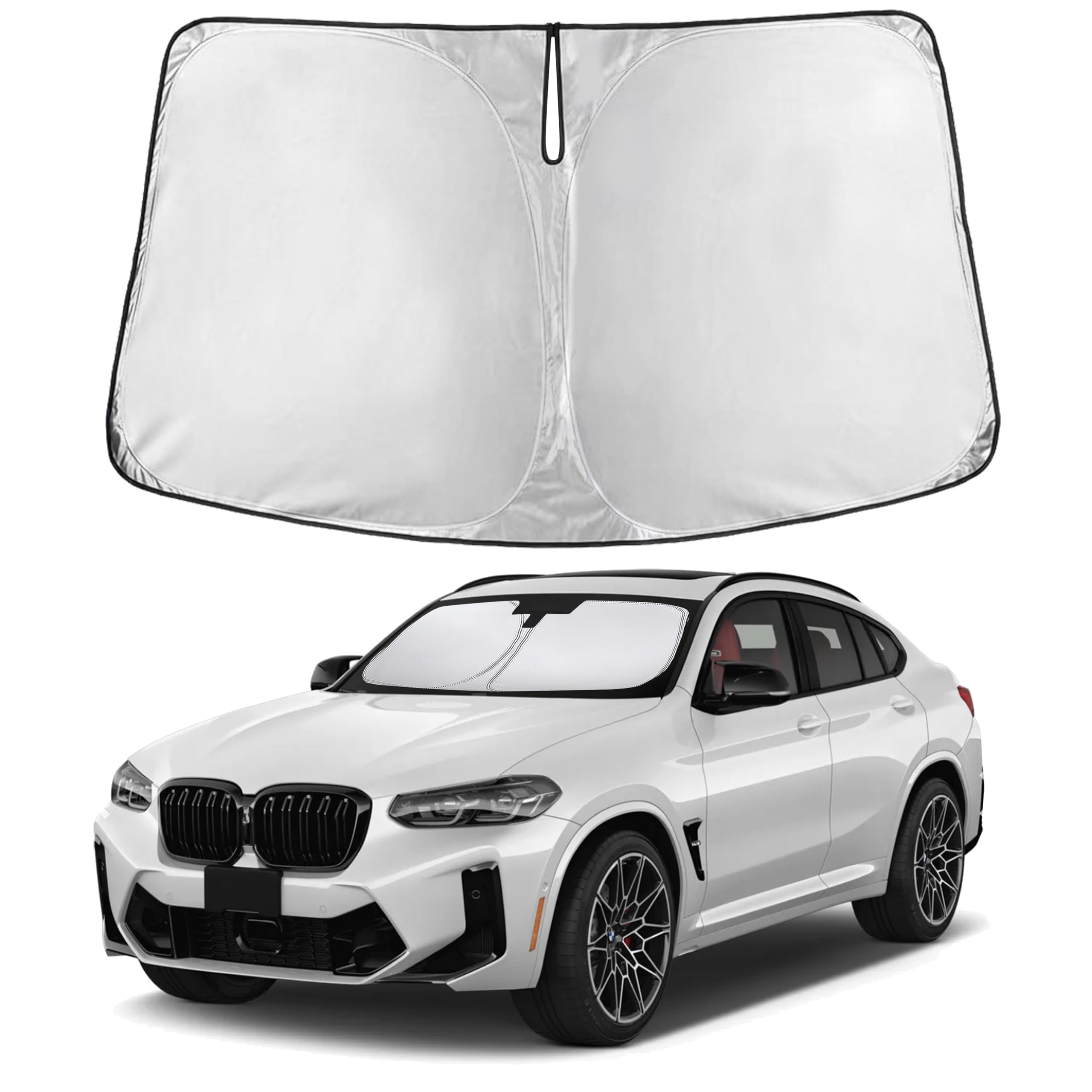 EcoNour Windshield Sunshade Compatible for BMW X4 2019-2023 2024 2025